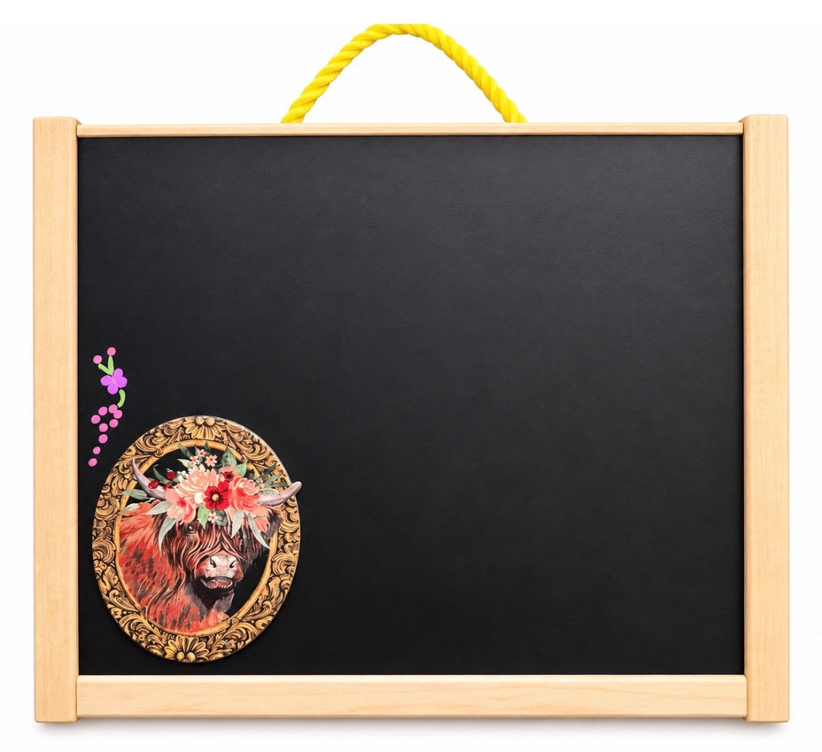 Framed Highlander Cow