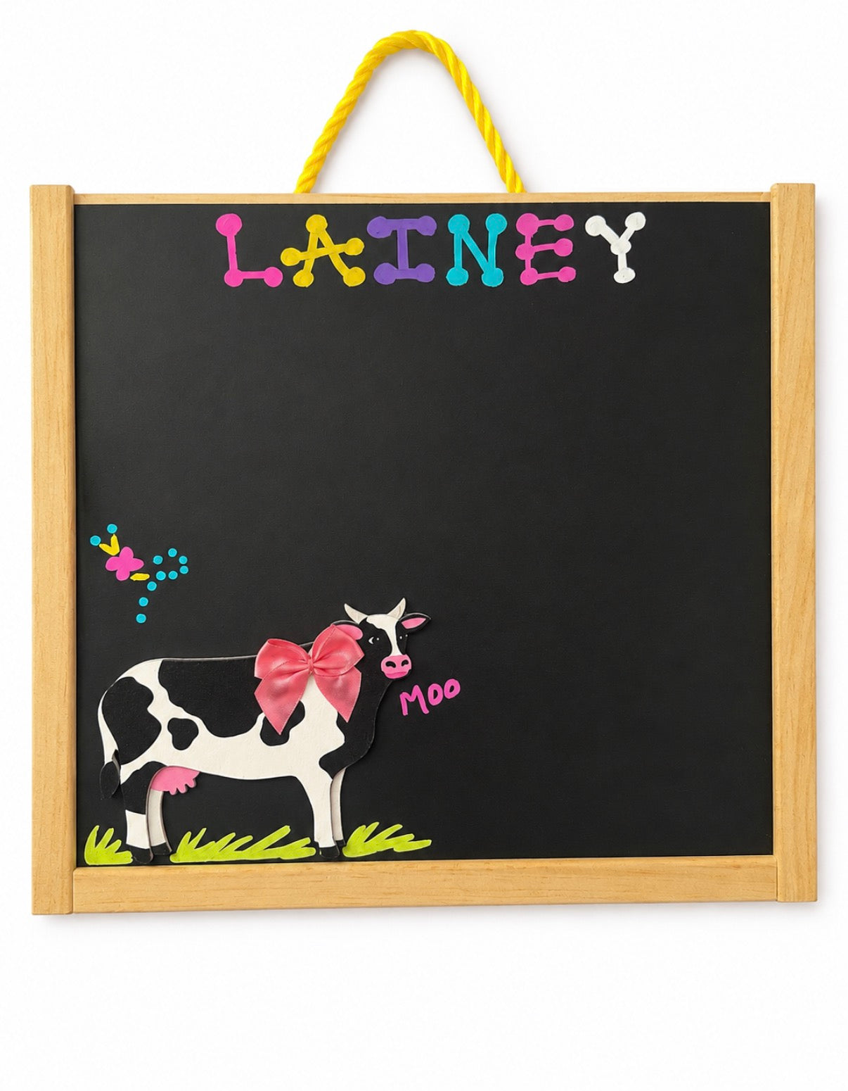 Cow-Pink Bow