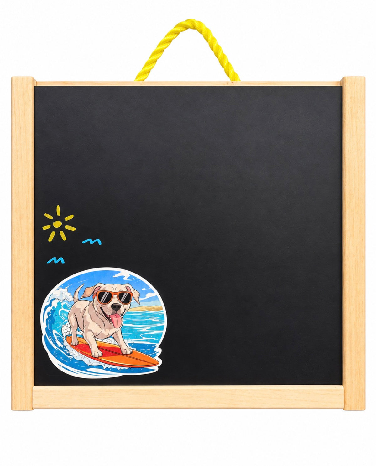 Cool Dog on a Surfboard