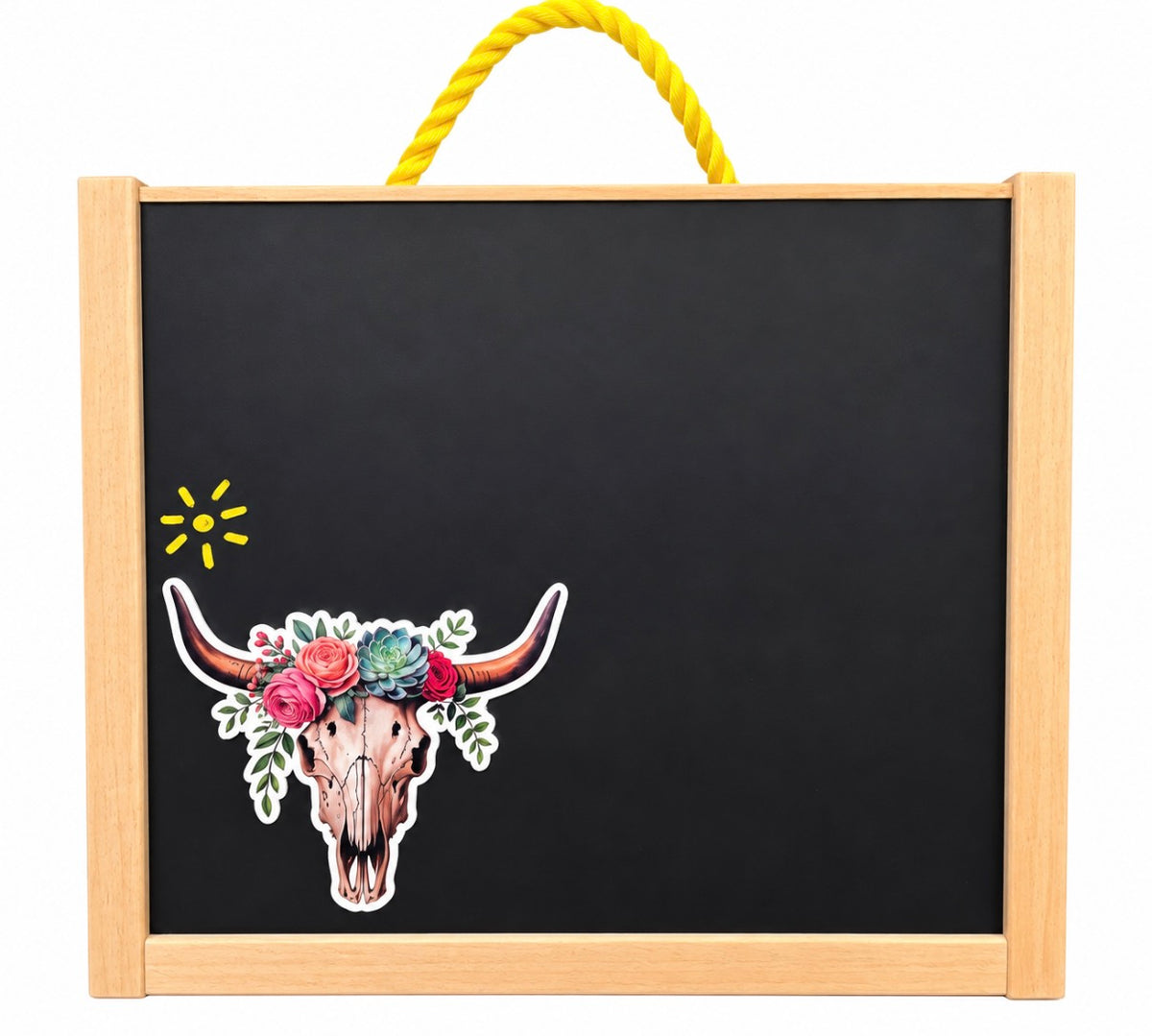 Floral Cow Skull