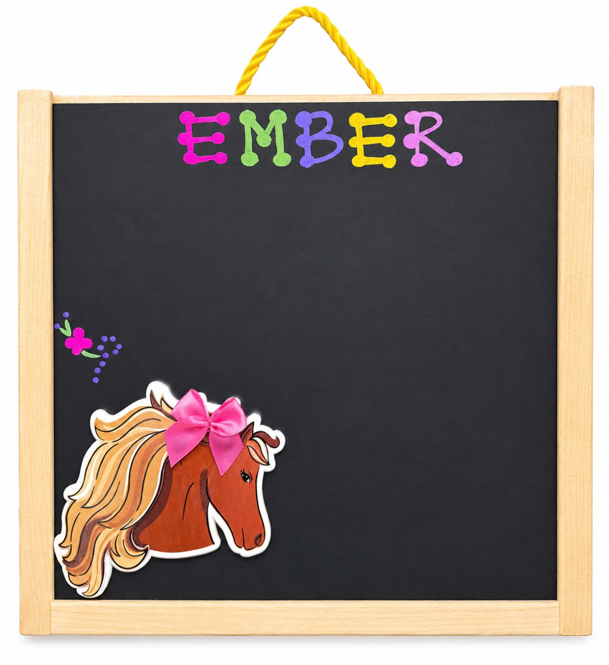 Horse Head-Pink Bow